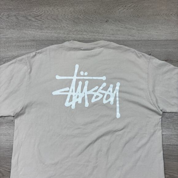 Stussy Big Stock Logo Short Sleeve T Shirt Men's XL Streetwear - Picture 3 of 10